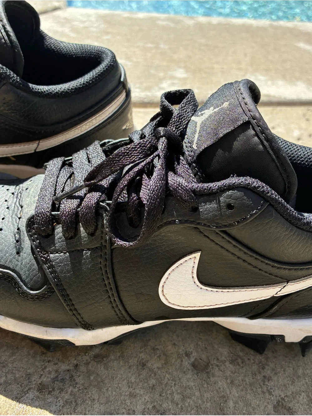 Nike Air Jordan Youth Black Sz 6Y multi sport cleats